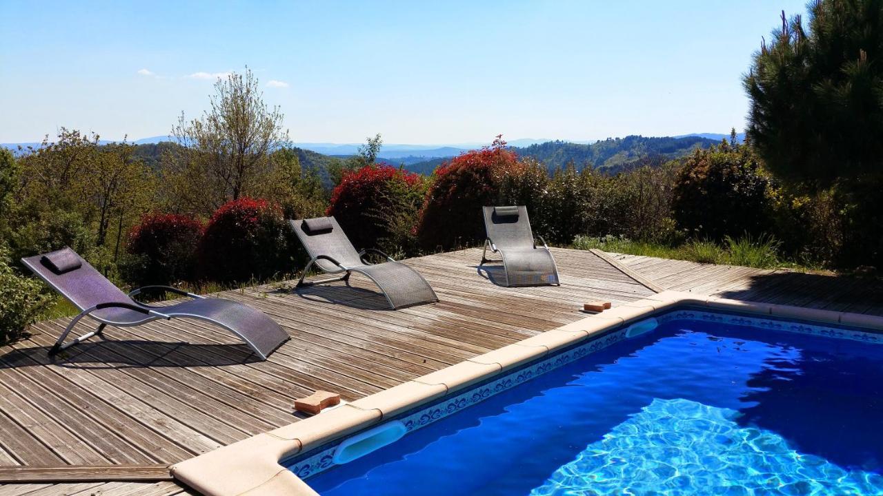 Le Clos Des Mimosas Saint-Andeol-de-Vals Luaran gambar